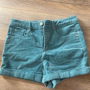 Blue Corduroy Shorts
